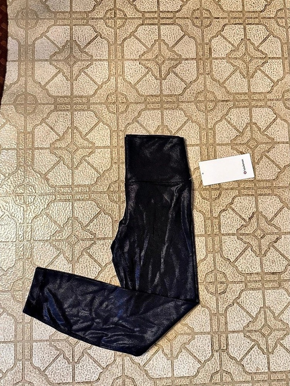 lululemon Align™ High-Rise Pant 25" Shimmer Leggings Black Size 6